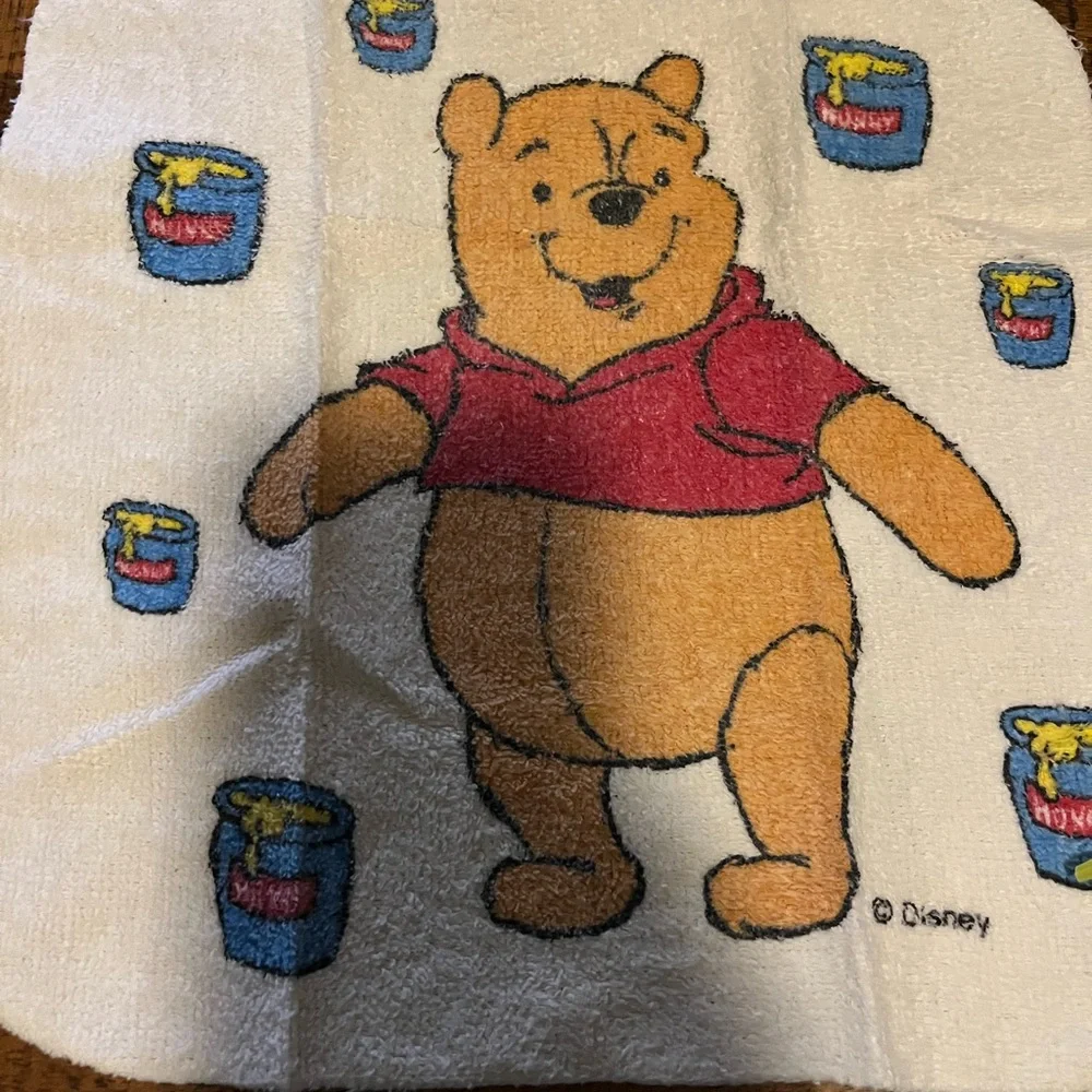 Winnie the Pooh Towel/ Wascloth with Red Shirt